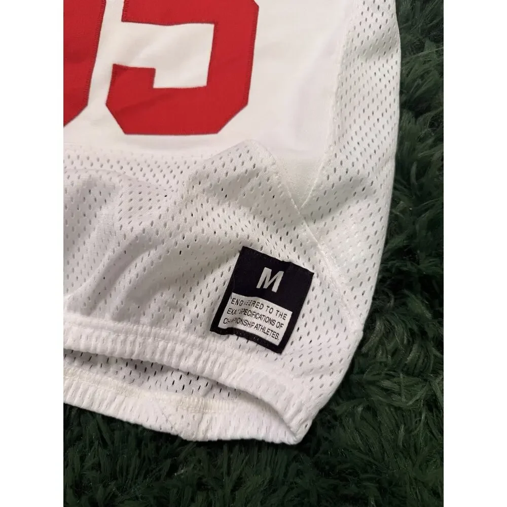 Nike Ole Miss Rebels #55 Football Jersey White Red Women Size M NCAA Fan Apparel